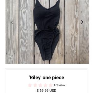 One piece bathing suit